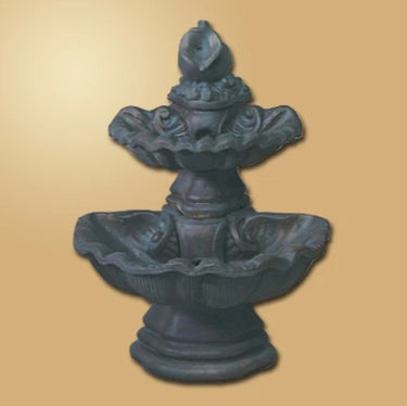 Giannini Garden Two Tier Shell Fountain With Water Pitcher